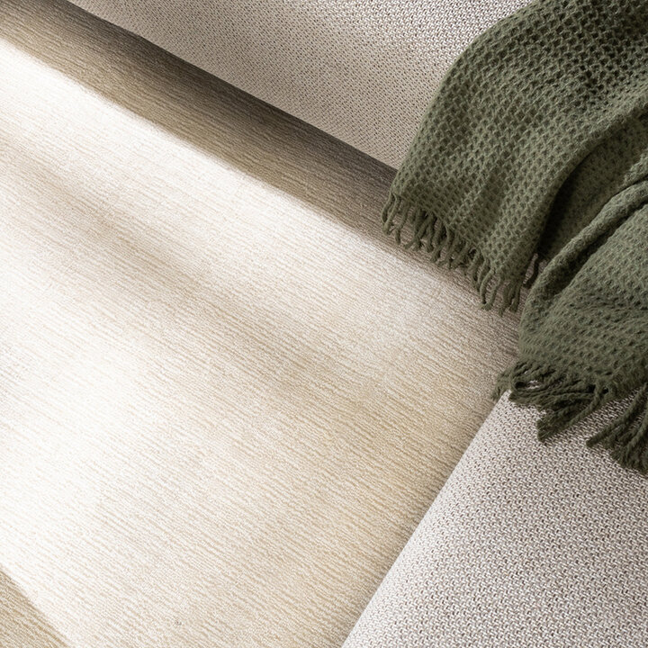 Viscose vloerkleed - Jean Creme/Wit