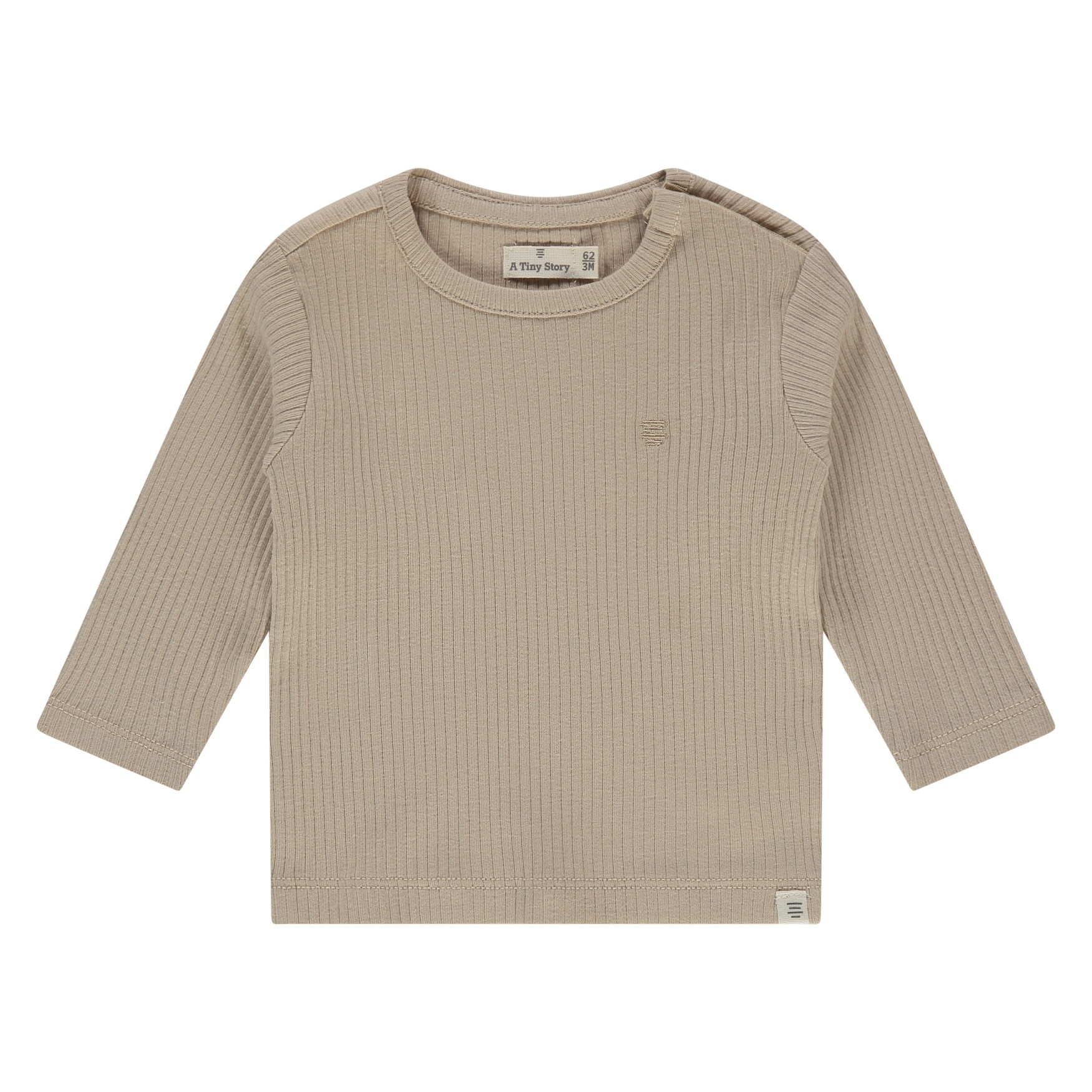 Babyface Babyface a tiny story baby shirt long sleeve nougat
