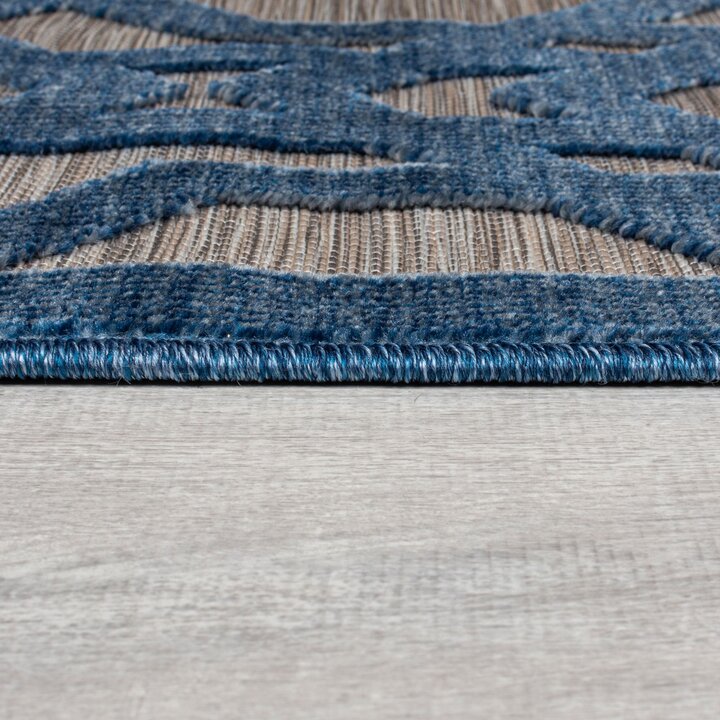 Balkonkleed - Piatto Oro Blauw