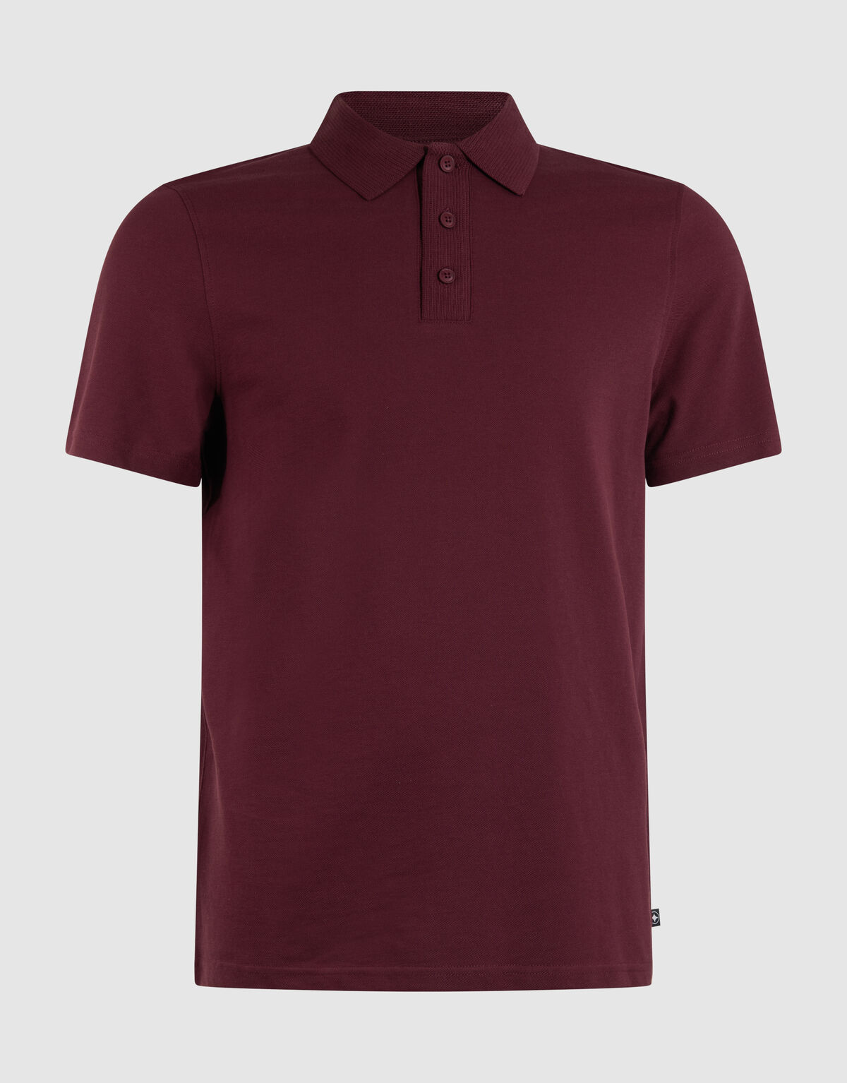 Gebreide Polo Donkerrood