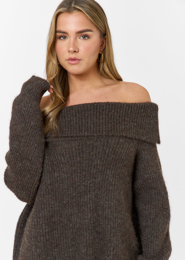 Nina trui choco bruin