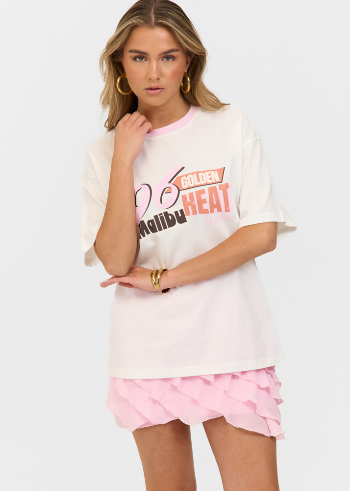 Golden heat t-shirt creme