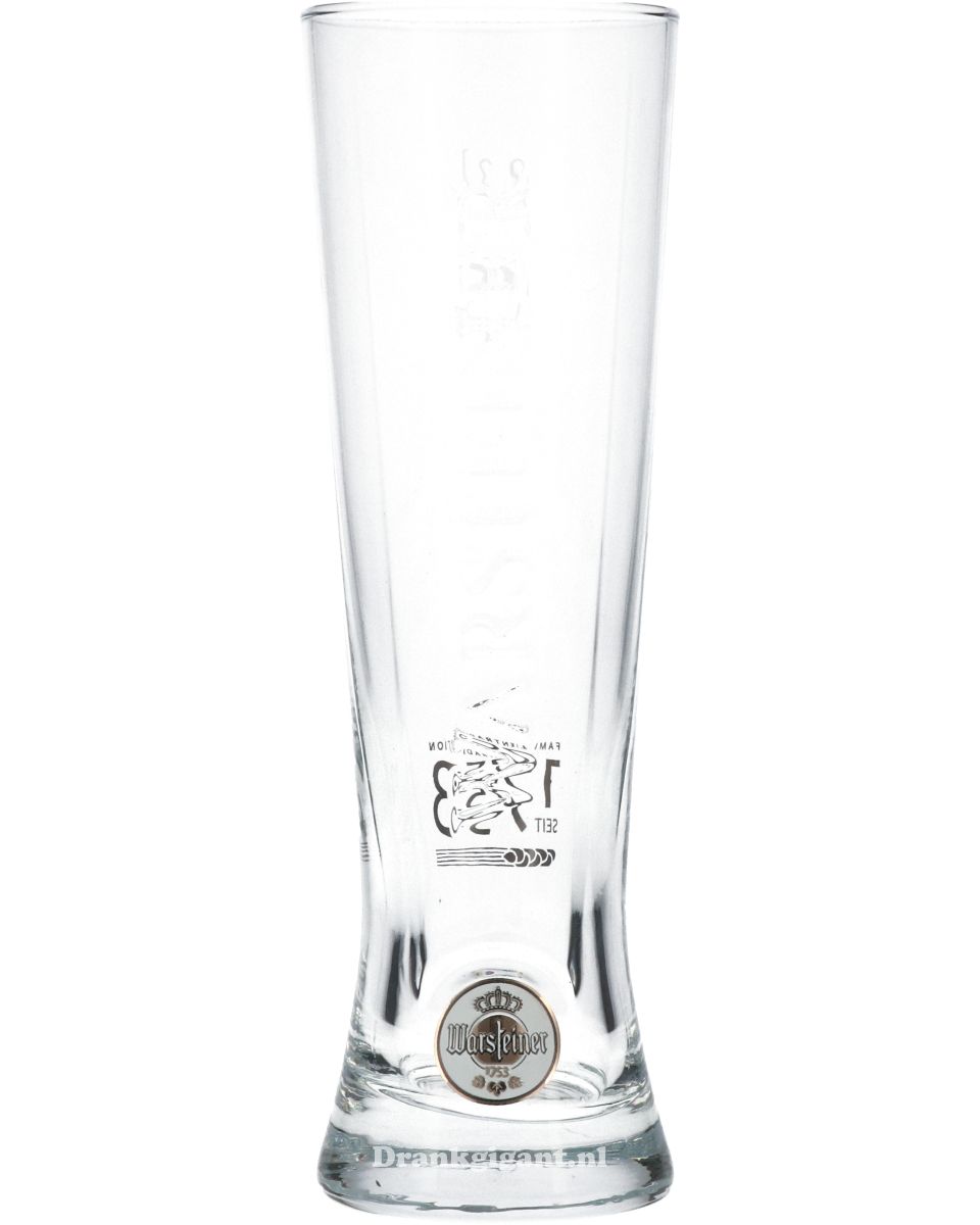 Warsteiner Bierglas embossed 20 cl