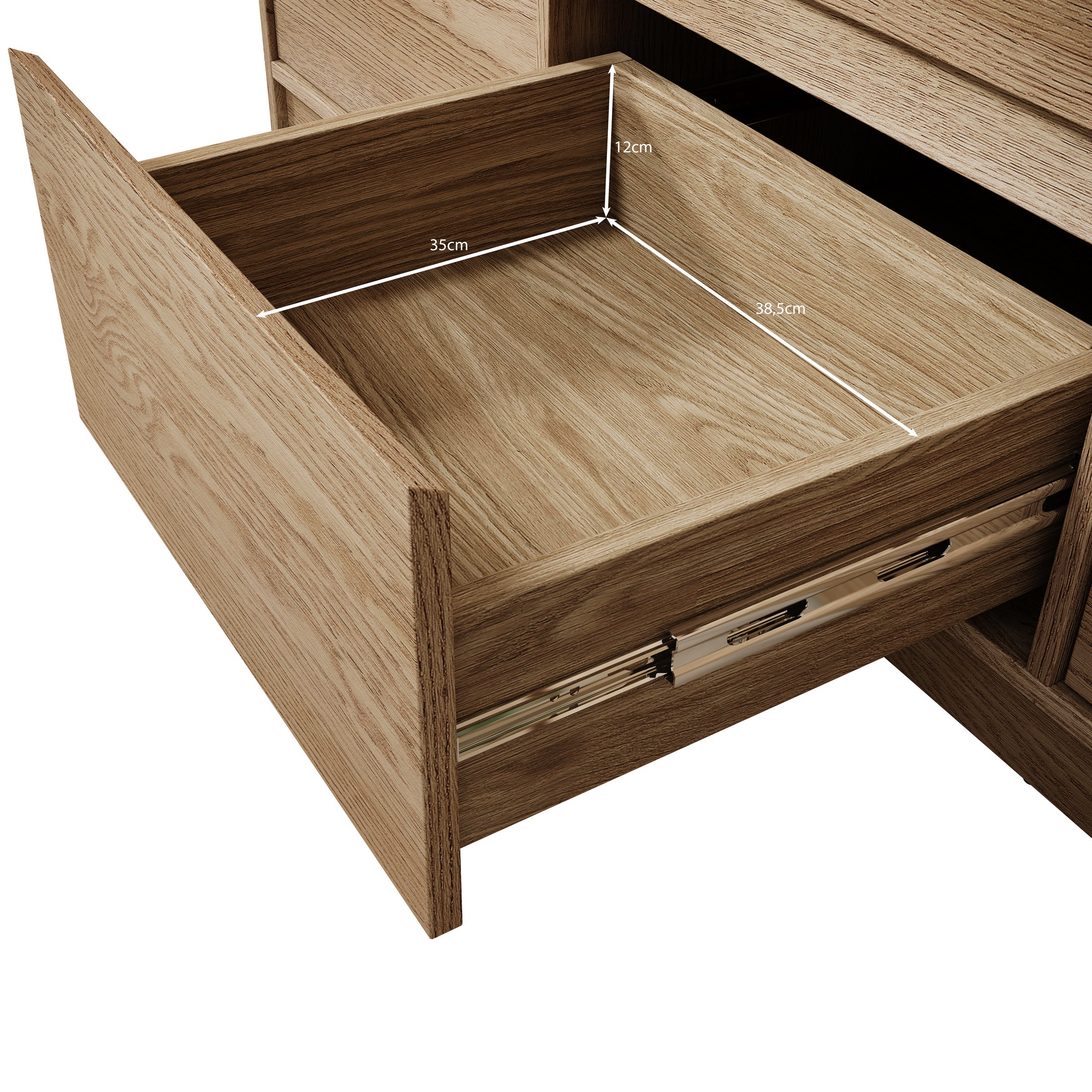 Cuarto - Dressoir - Eiken - 138x40x87 cm
