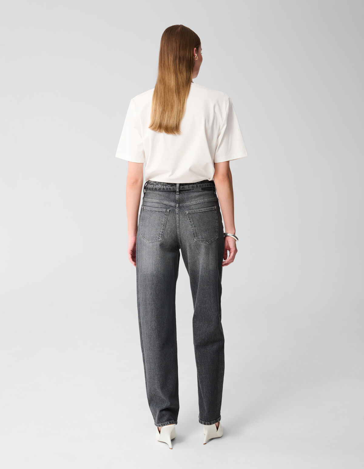 Balloon Fit Jeans Grijs