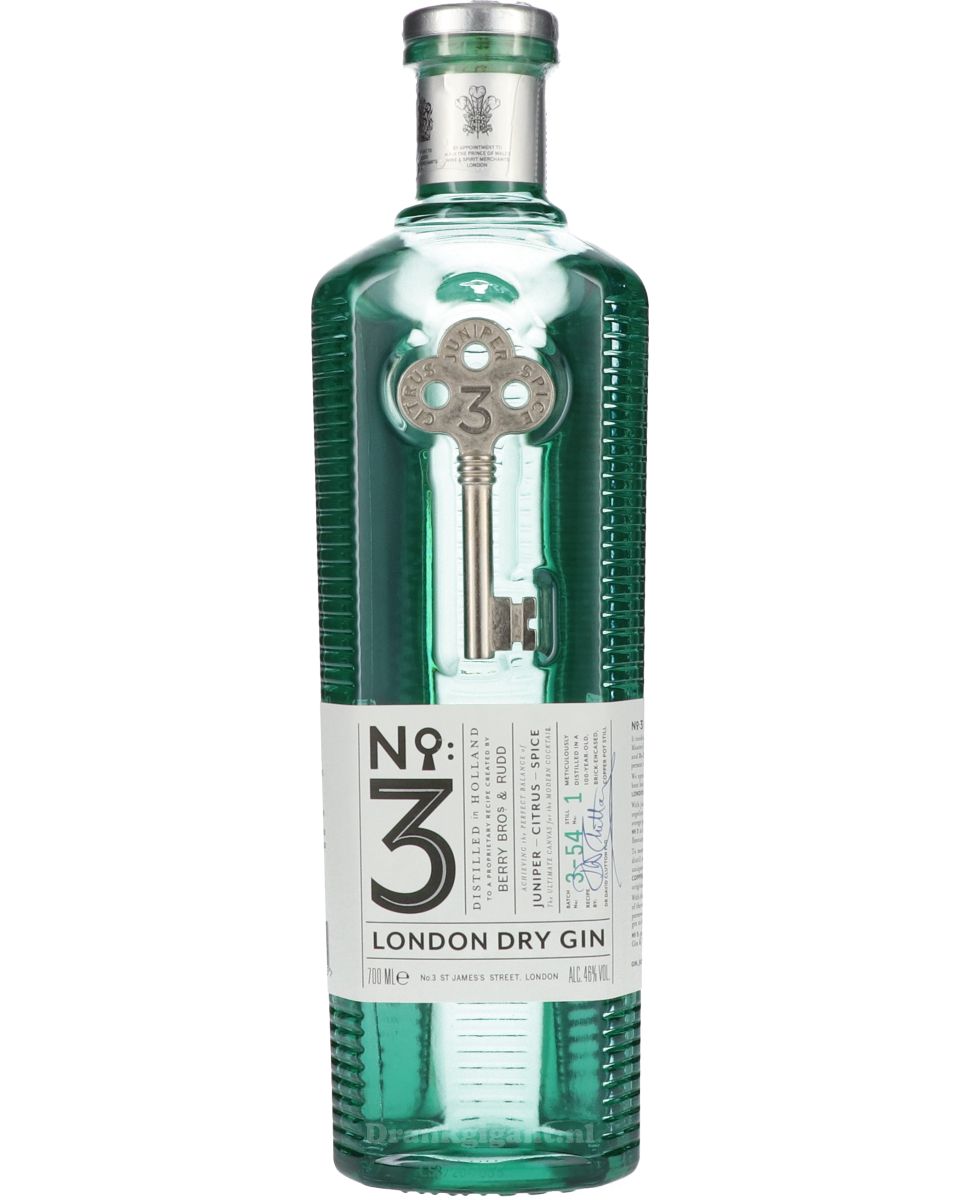 No3 London Dry Gin 70 cl