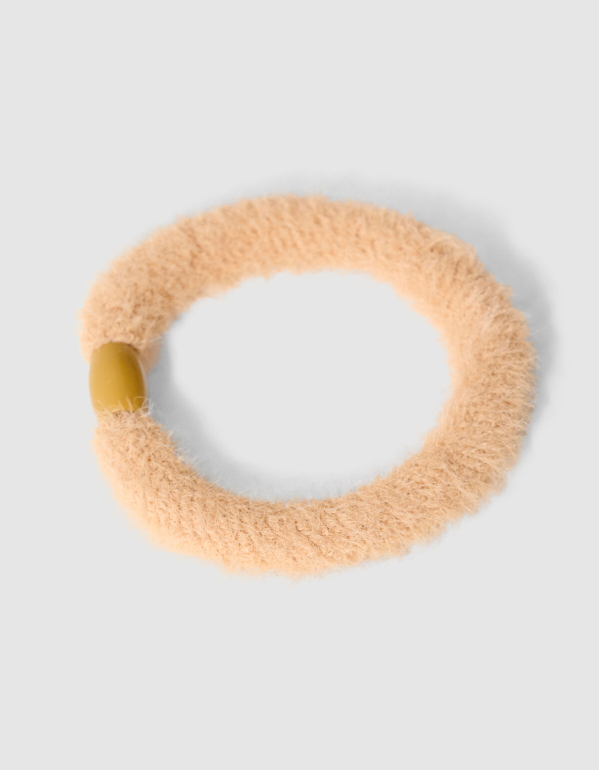 Furry Haarelastiek Lichtbruin