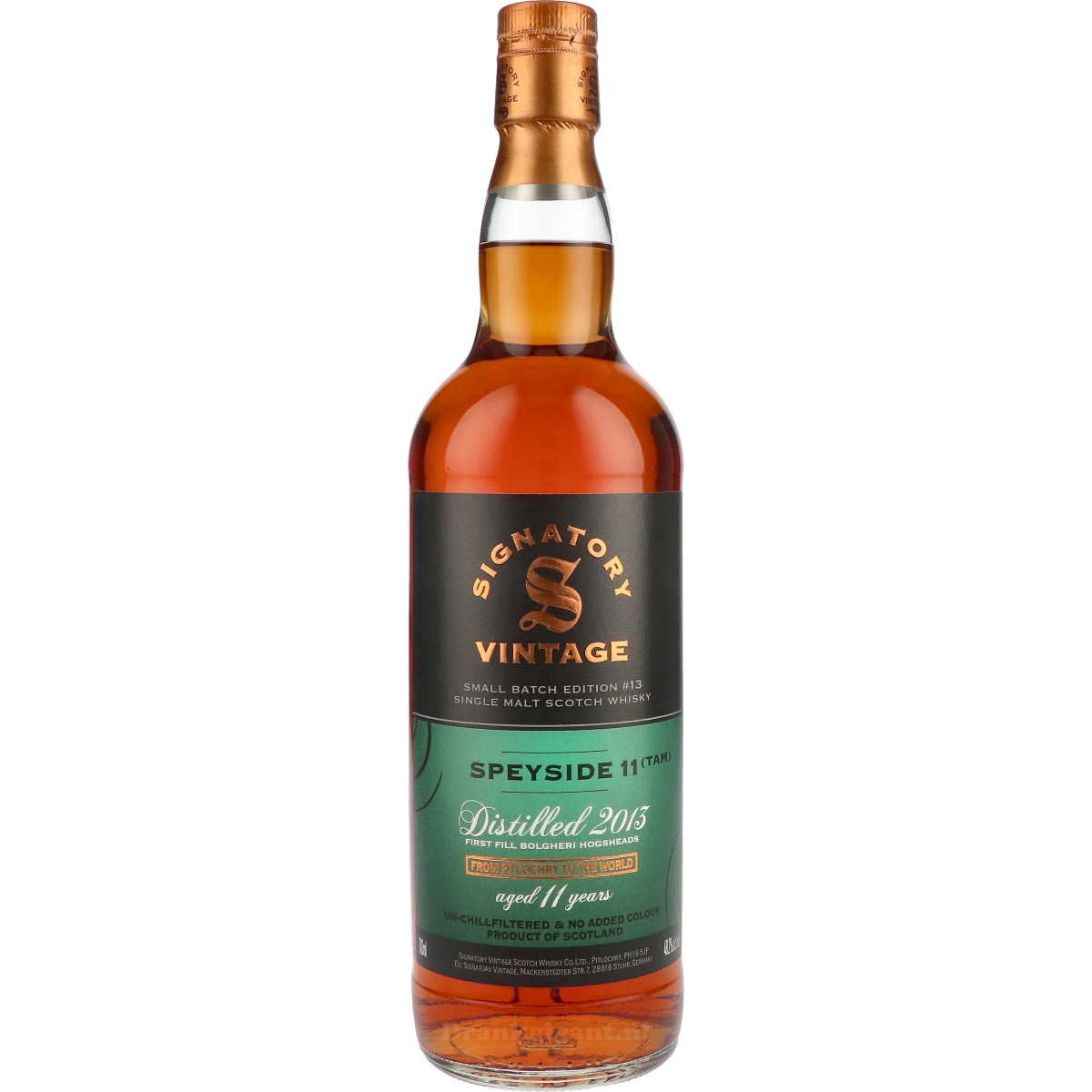 Speyside 11 Years 2013 Signatory Small Batch #13 70 cl