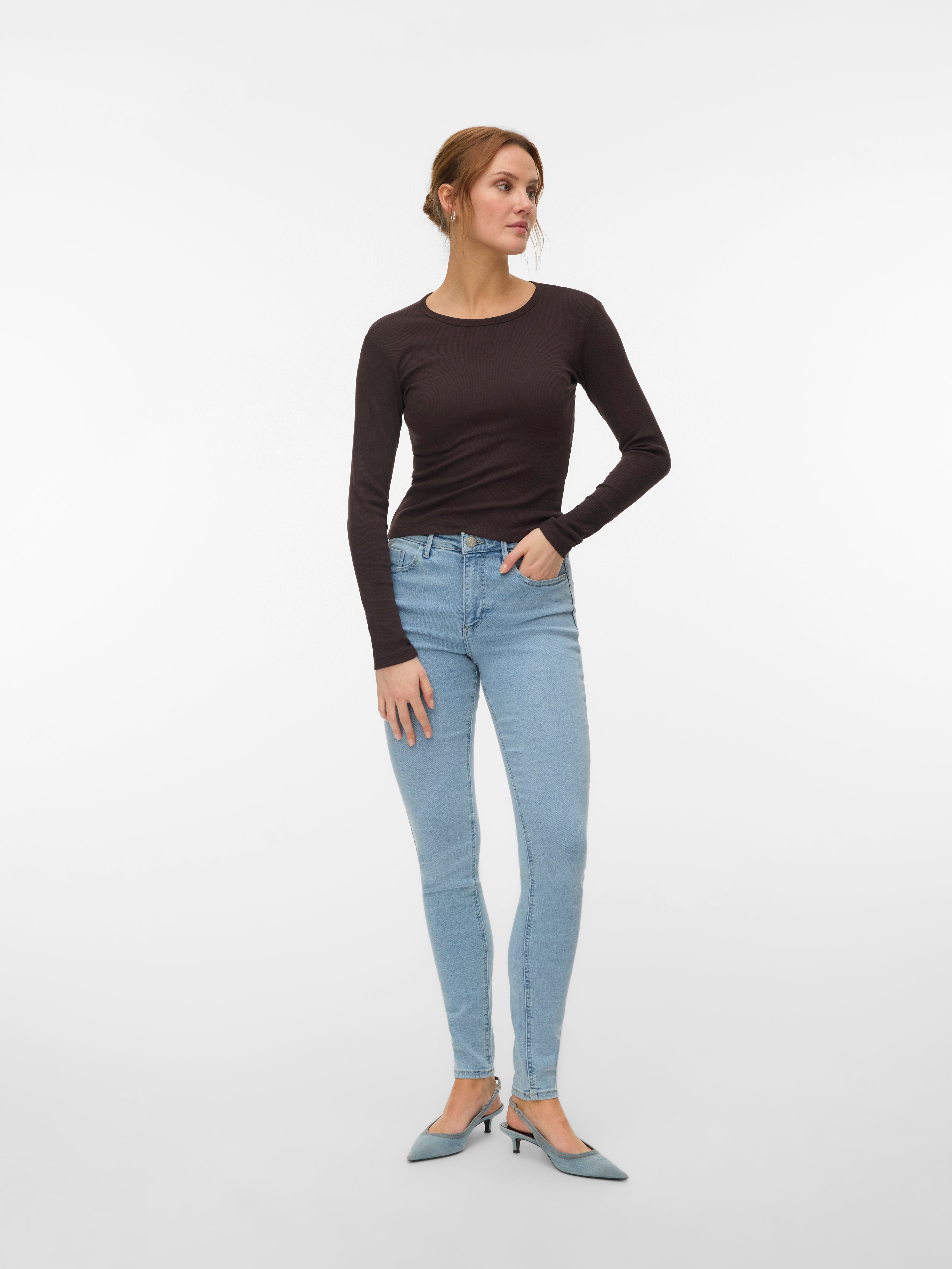 VMPOLLY Mid rise Skinny fit Jeans
