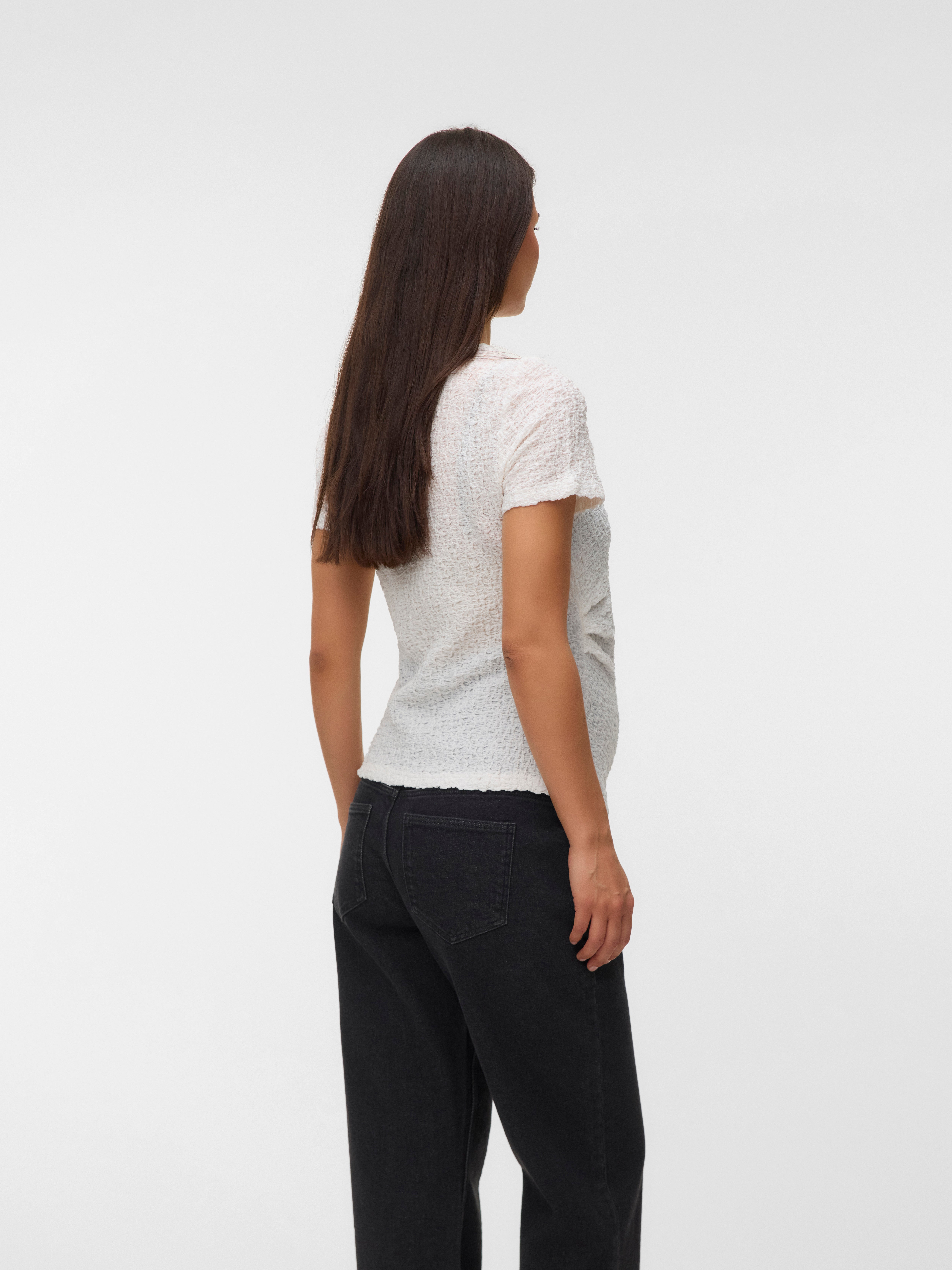 Tight fit O-hals Top