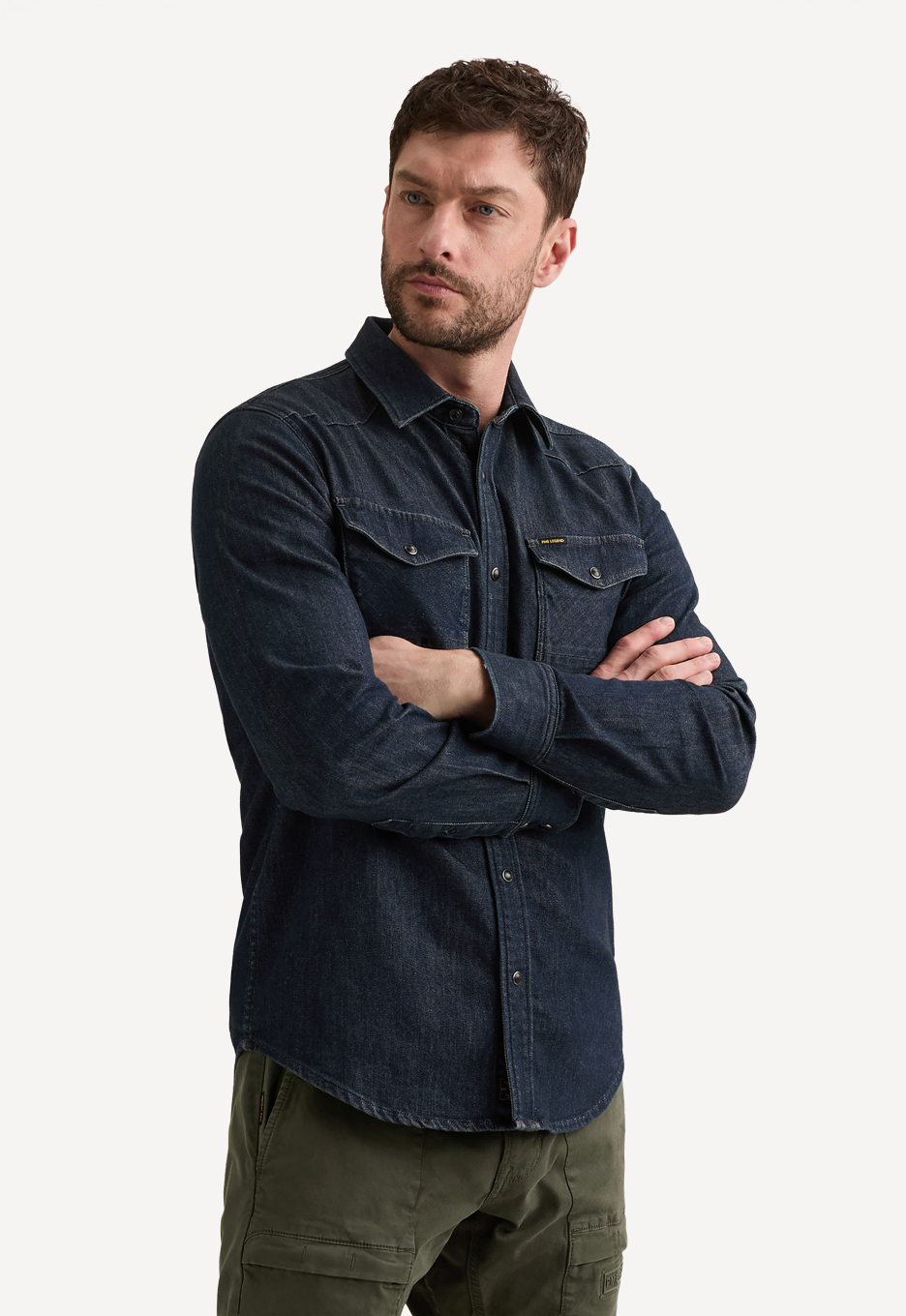 PME Legend Denim Badge Overhemd