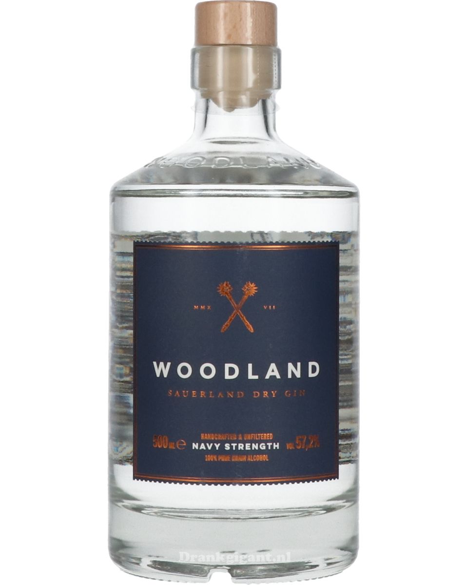 Woodland Dry Gin Navy Strength 57.2% 50 cl