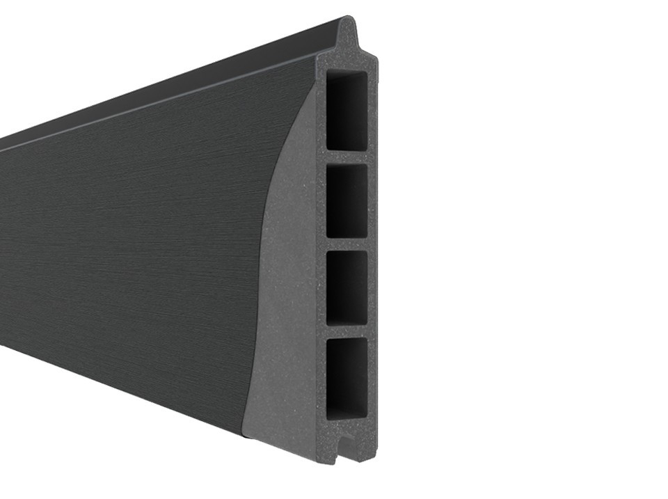 Abri bois composite sintra - 15m2 gris - epaisseur des madriers : 28mm - cabane de jardin - porte double - gouttiere