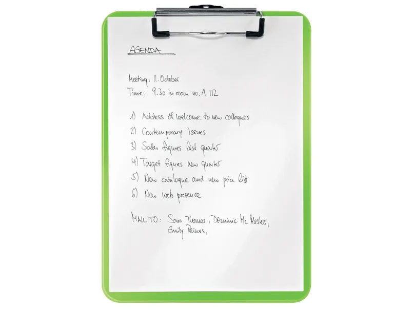 Clipboard Leitz WOW uden forside A4 grøn - (10 stk.)