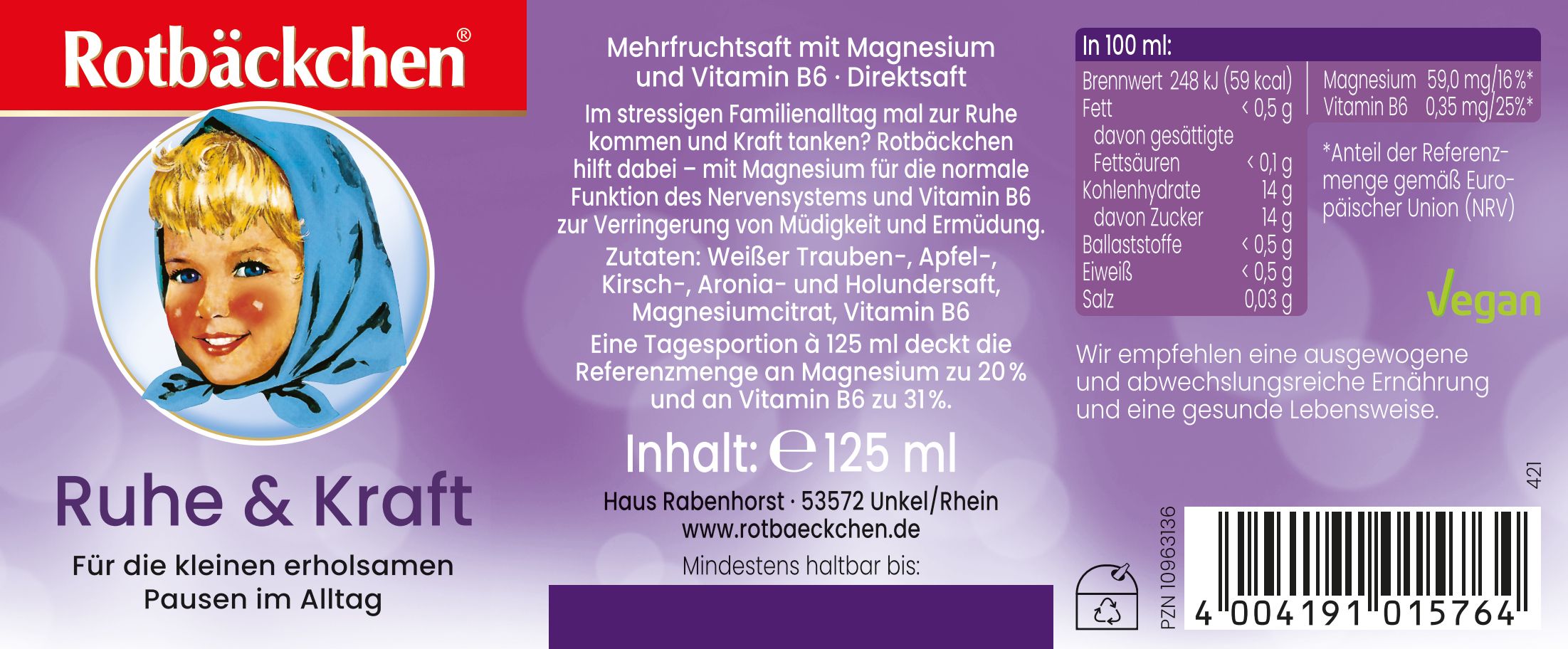 Rotbäckchen Ruhe & Kraft Mini