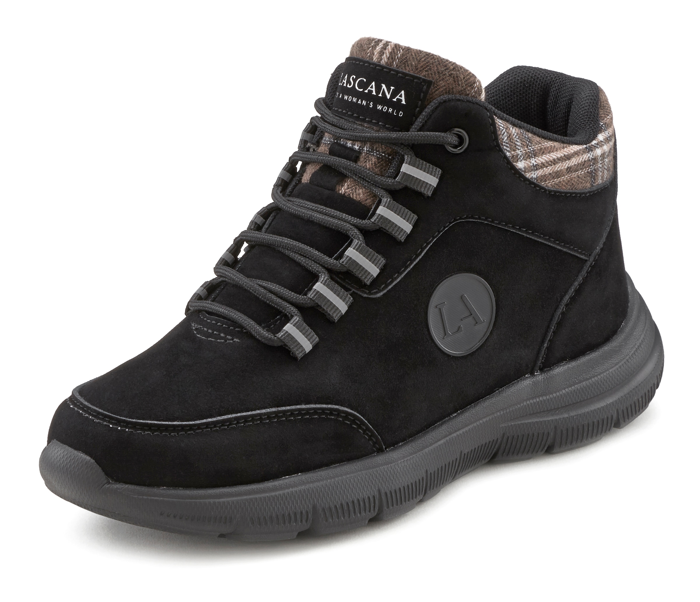 LASCANA Sneaker  mit leichter Sohle, Outdoorschuhe,Freizeitschuhe,Trekking Boots, VEGAN