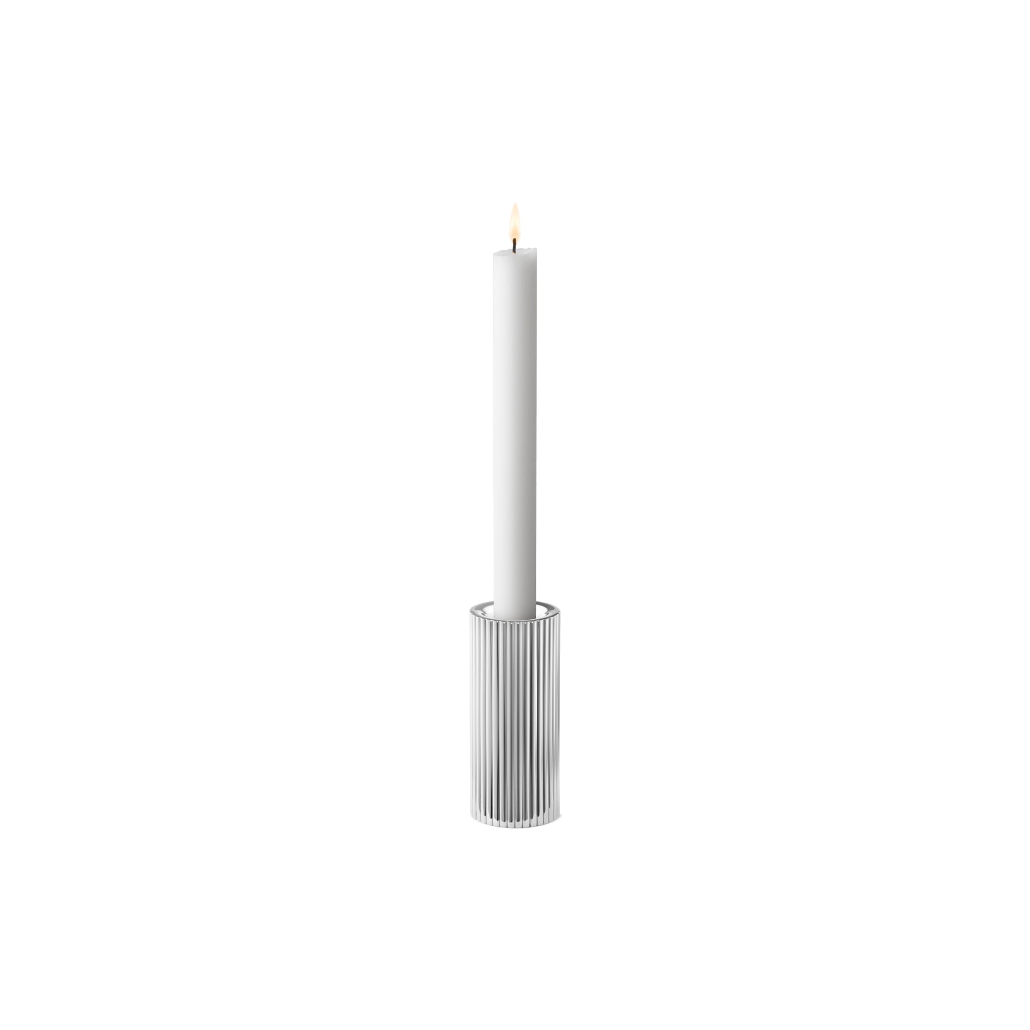 Georg Jensen  Bernadotte fyrfads-/kertelysholder - H11 cm.