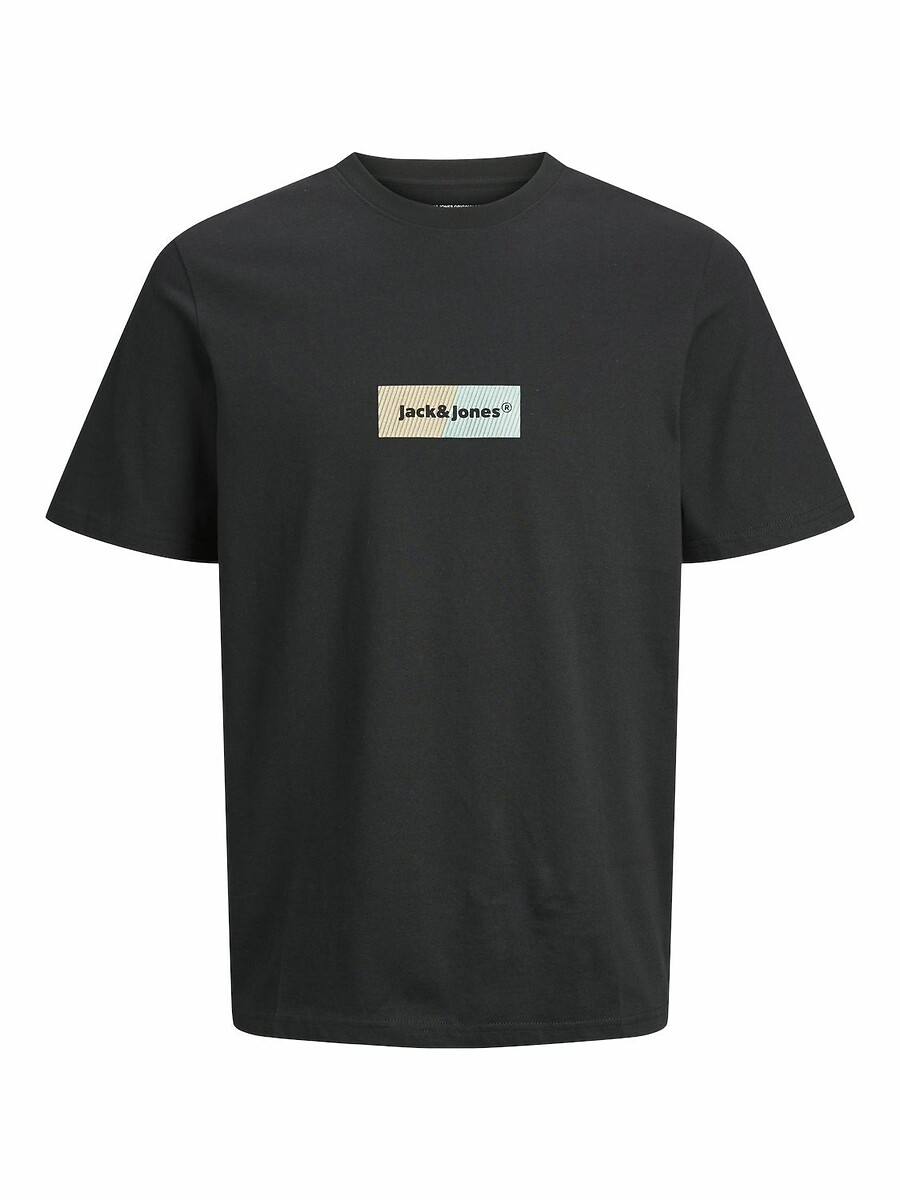 JACK & JONES<br>Camiseta reta com gola redonda e logotipo