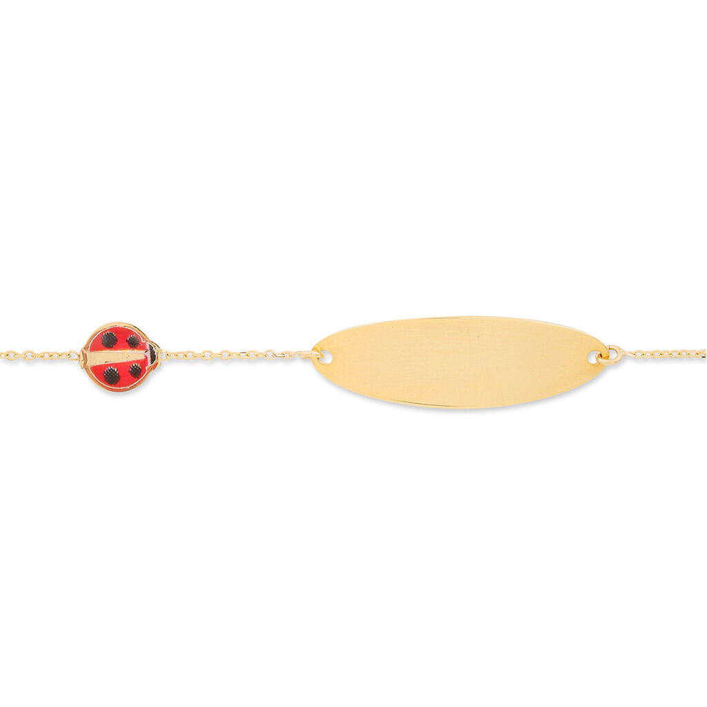 Bracelet Identité Helee Coccinelle Or Jaune