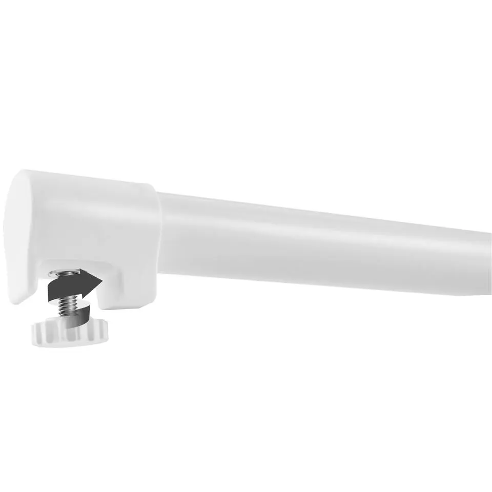 tectake Statafel Eren inklapbaar met hoes 90x110cm, Wit