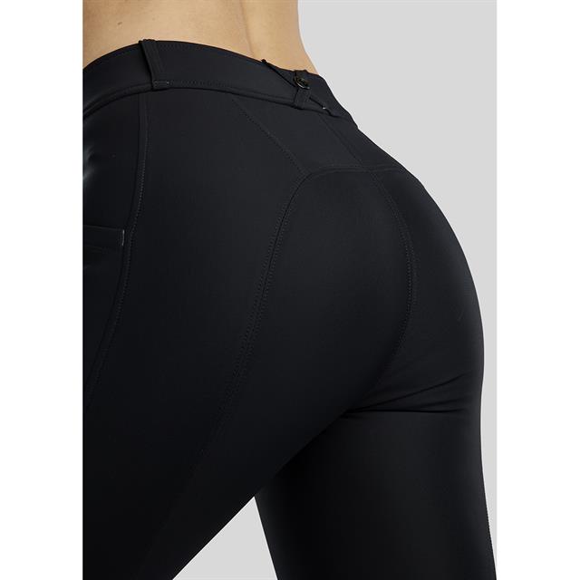 Paardrijbroek Montar MOZida Refined Gun Metal Full Grip Zwart