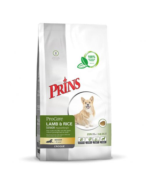 Prins Procare Croque Senior Lam&Rijst - Hondenvoer