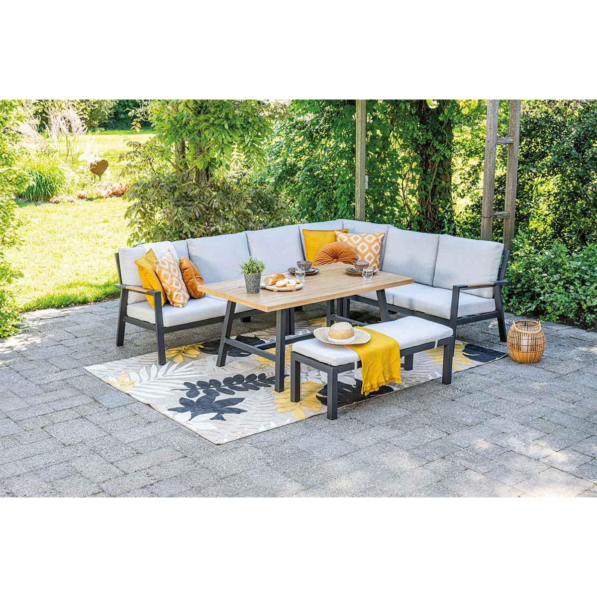 Garden Impressions Lissabon 6-delige loungediningset - Sand