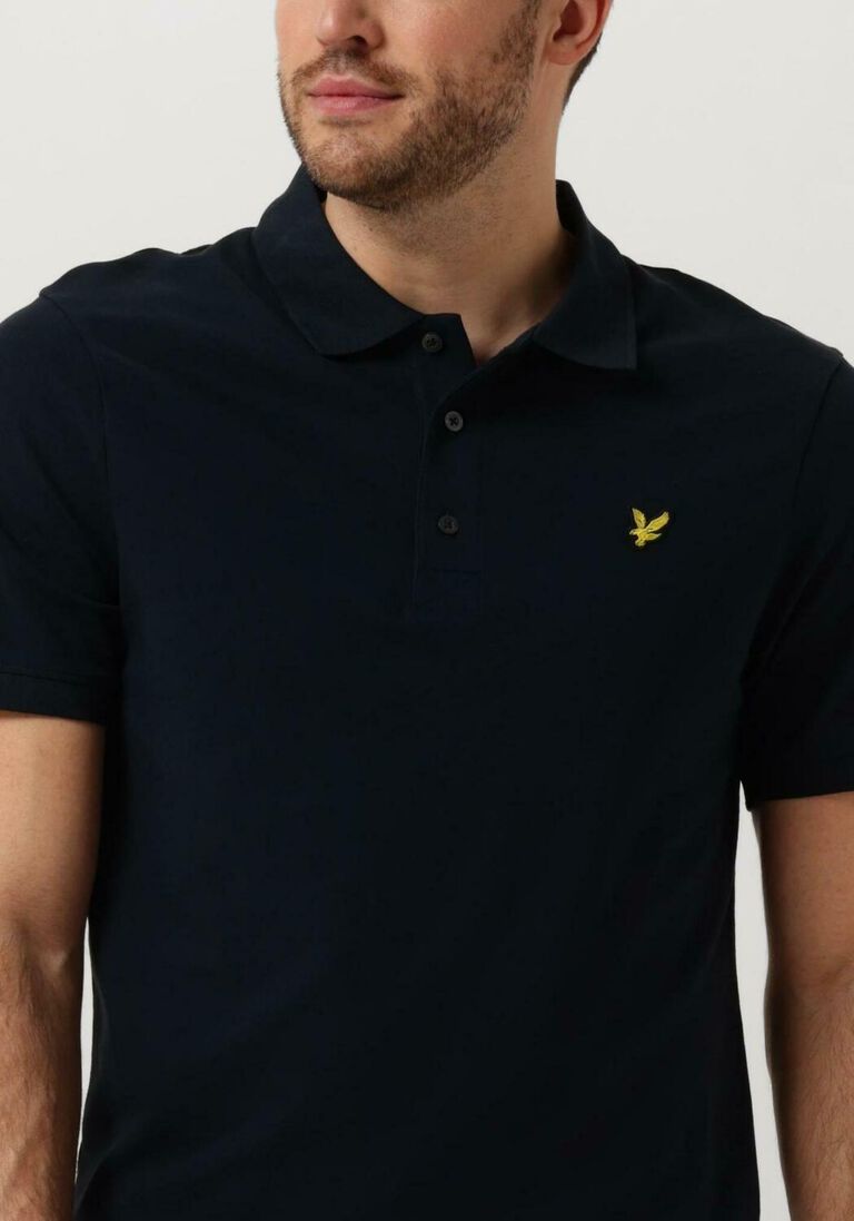 LYLE & SCOTT donkerblauwe lyle & scott polo plain polo