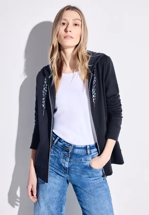 Sweatjacke mit Kapuze - universal blue