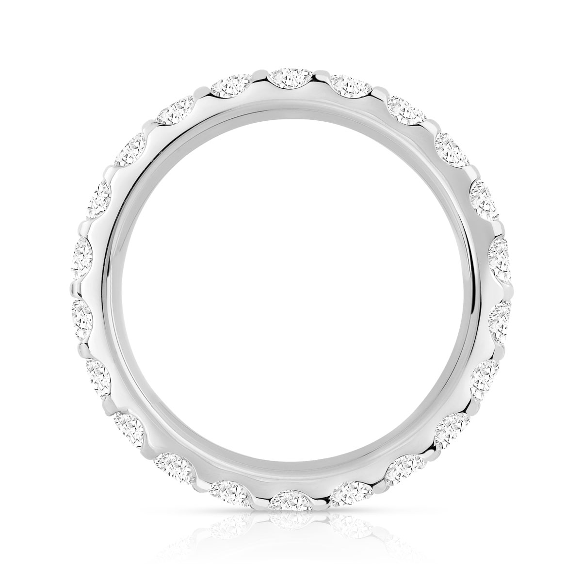 Alliance or 750 blanc diamant