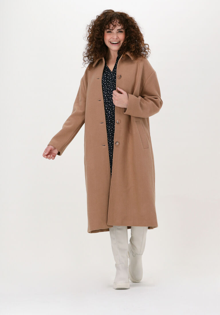 NEO NOIR camel neo noir mantel anlu coat