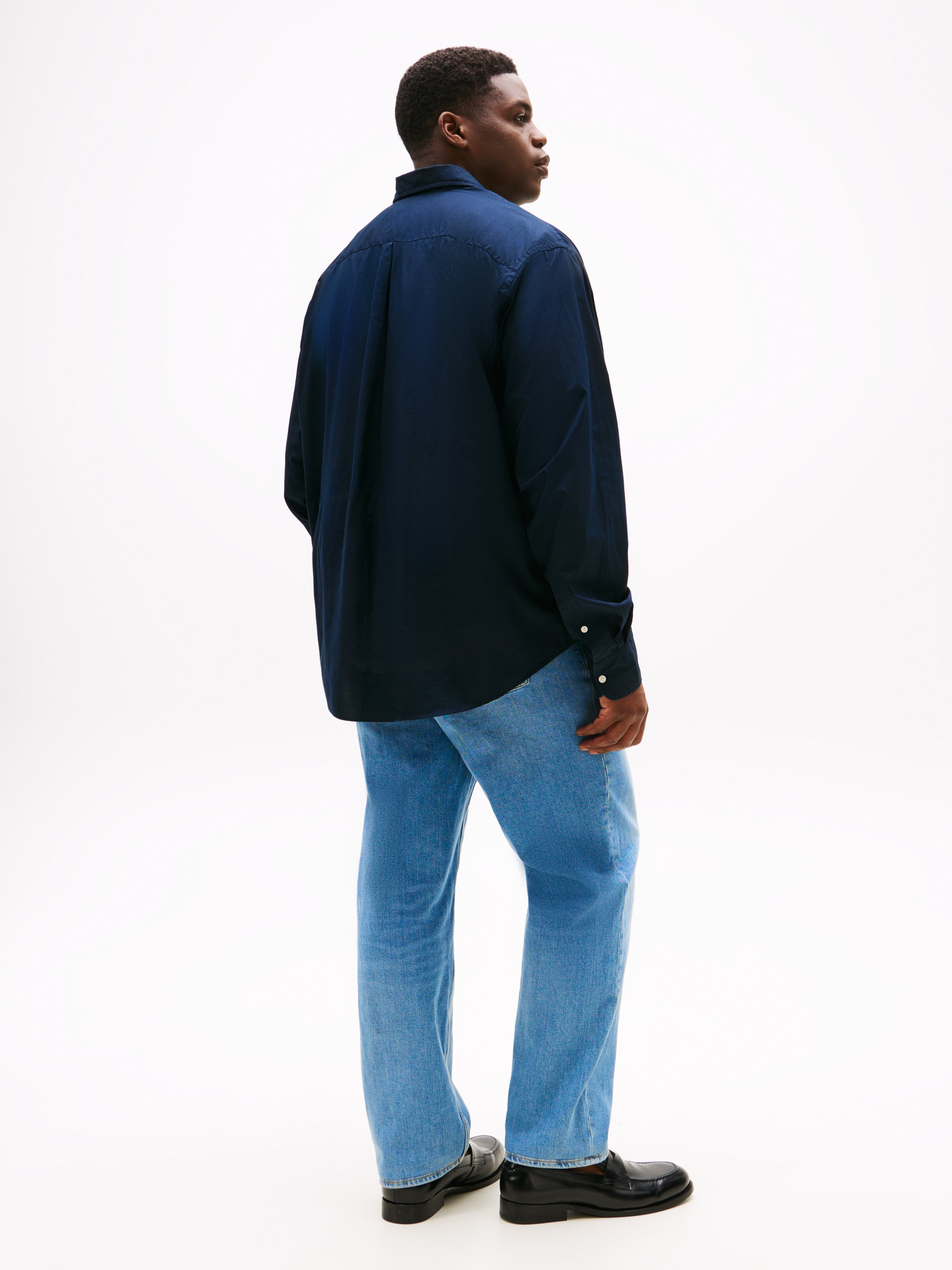 Tommy Hilfiger Big & Tall Langarmhemd »BT-FLEX POPLIN SOLID« Grosse Grössen, regular fit