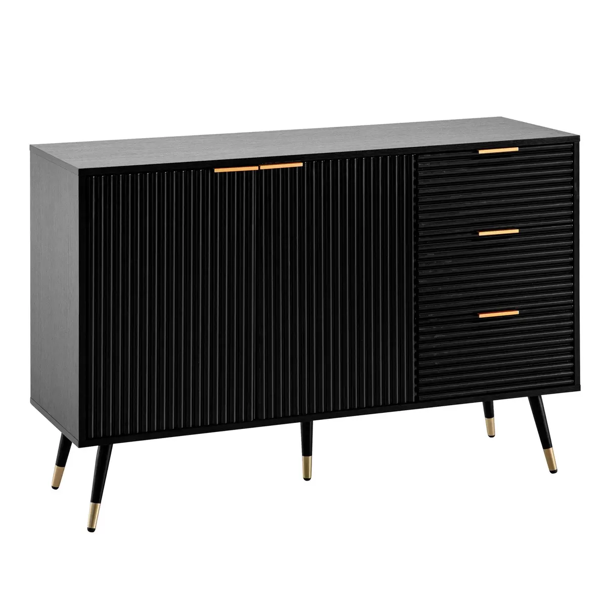 Sideboard Sesma gold,schwarz