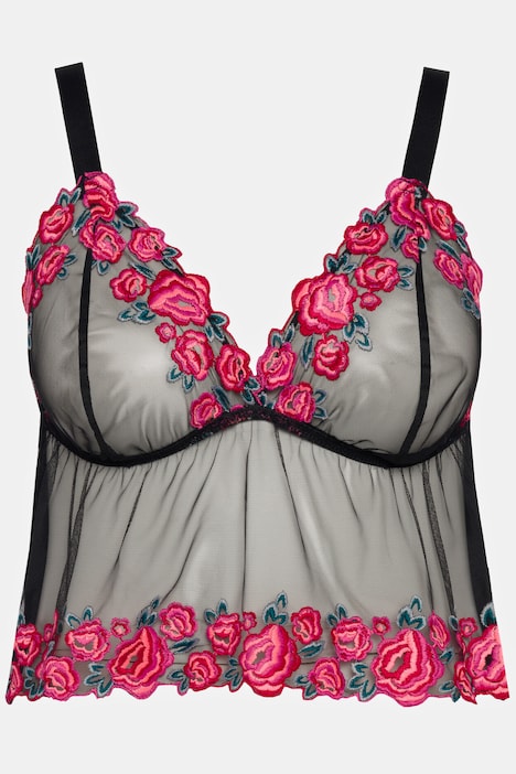 Hemdchen, Rosendetails und Mesh