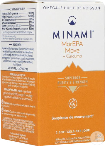 Minami MorEPA Move + Curcuma Complément Alimentaire 60 Gélules