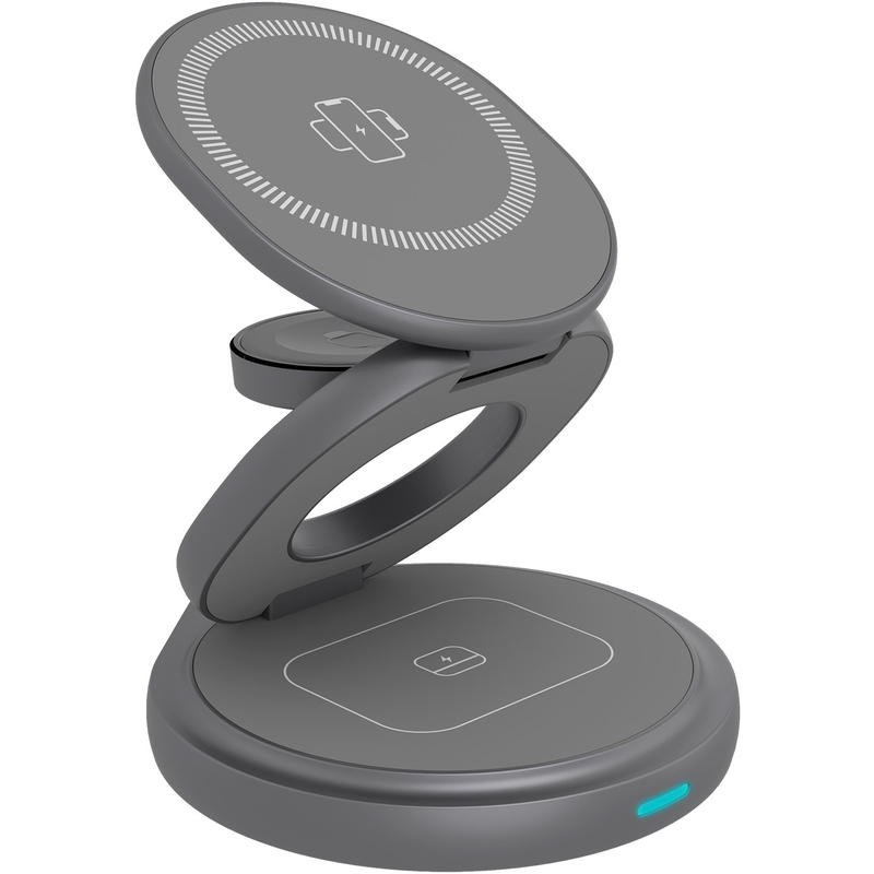 Icy Box Induktions-Ladegerät QI 3-in-1, 15 W, 1 m