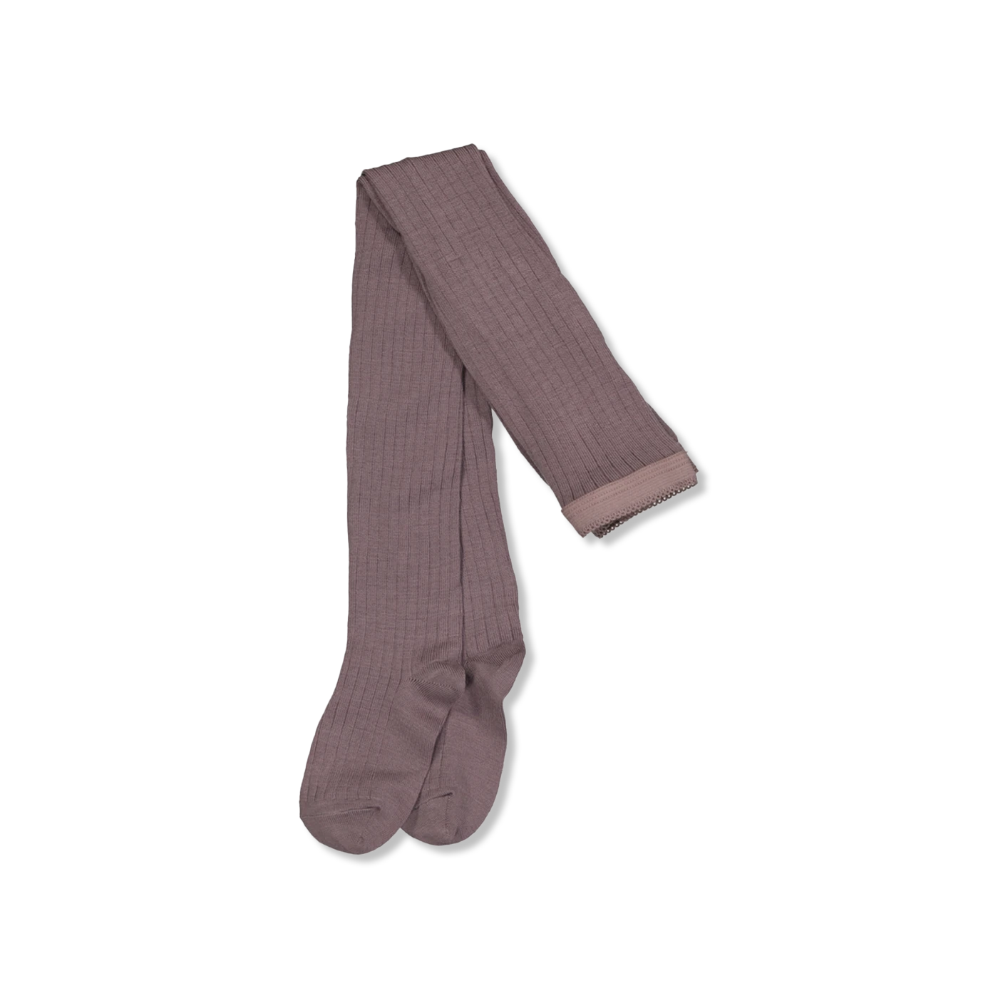 Wool rib strømper