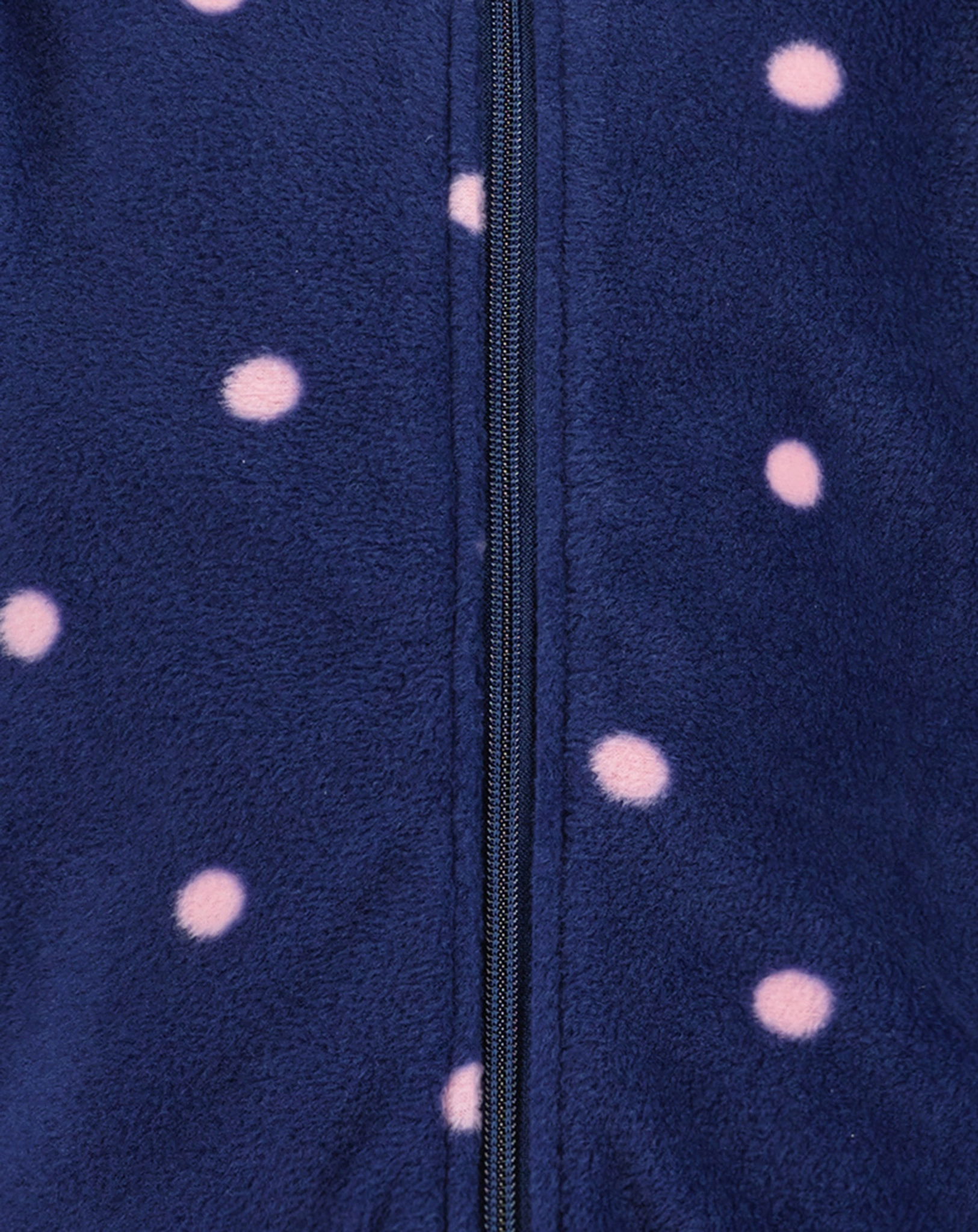 Fleecejacke DOTS mit Stehkragen in ultramarin