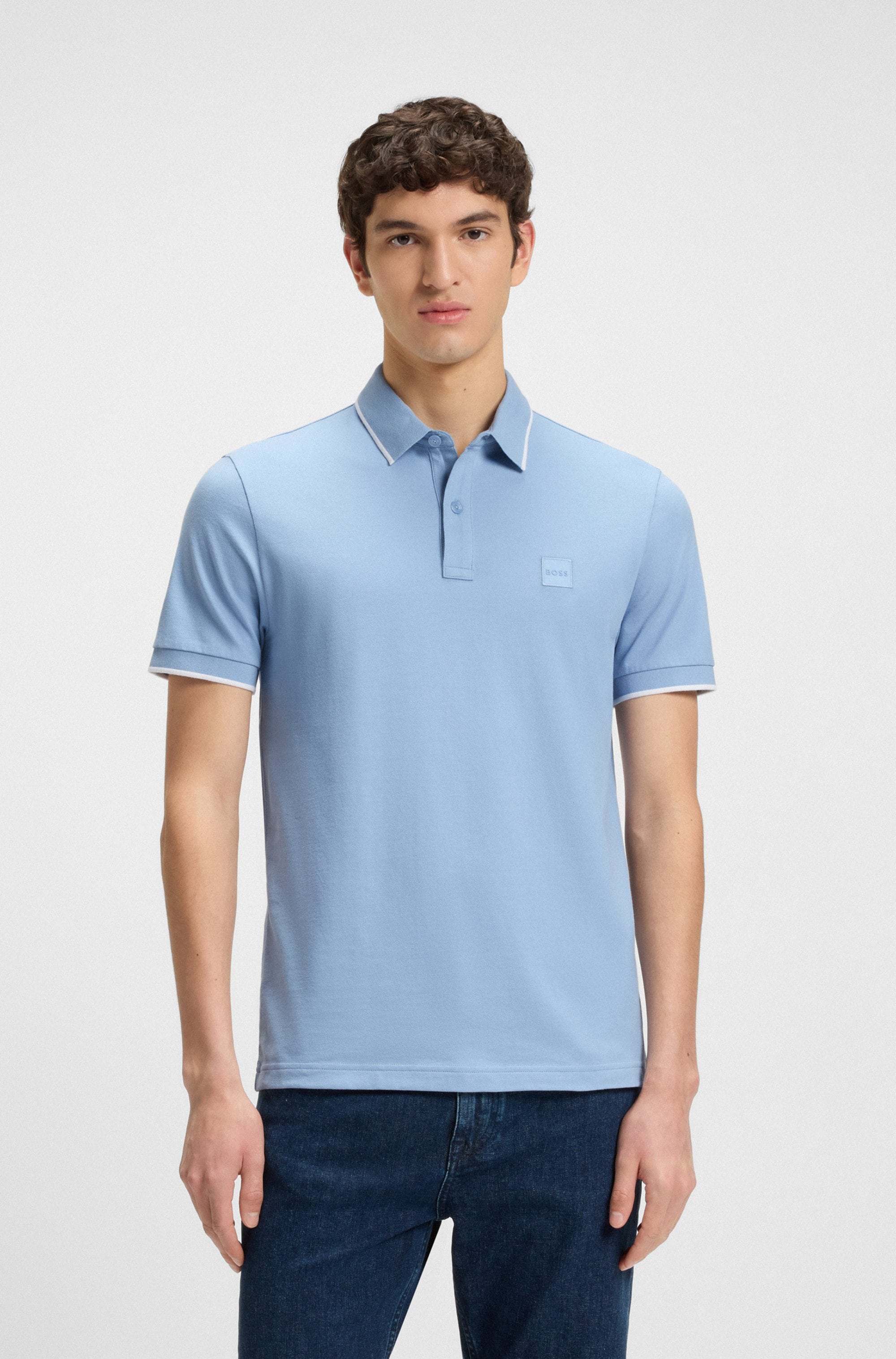 BOSS ORANGE Poloshirt »Passertip«, mit BOSS Logo-Badge