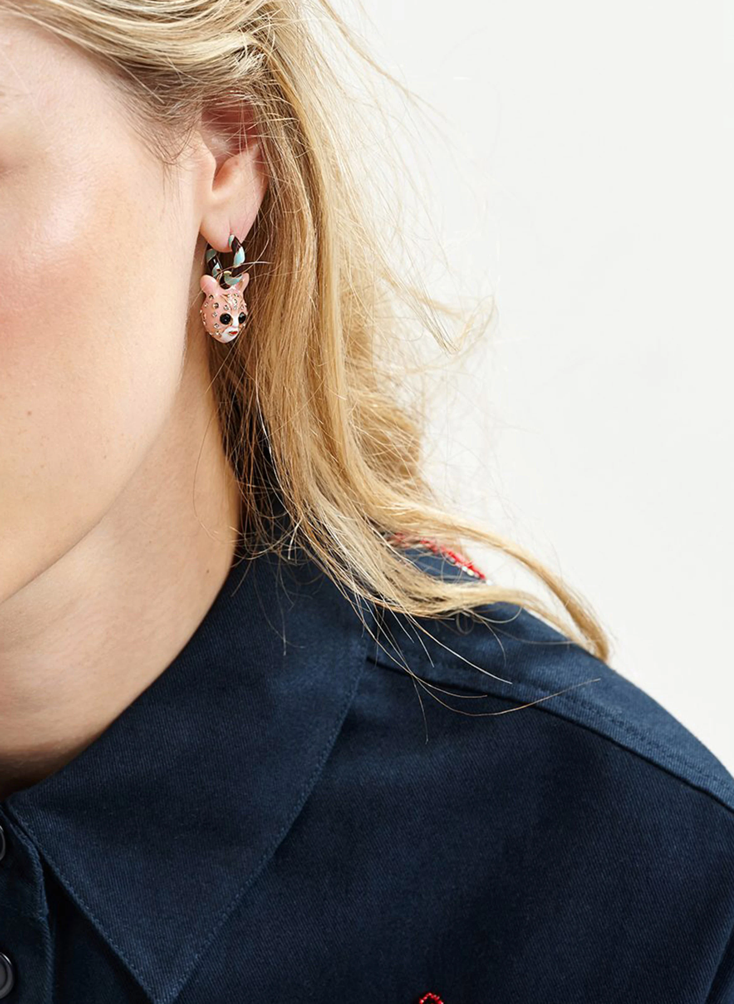 HANNIE - Boucles d'oreilles fantaisie | Multicolore