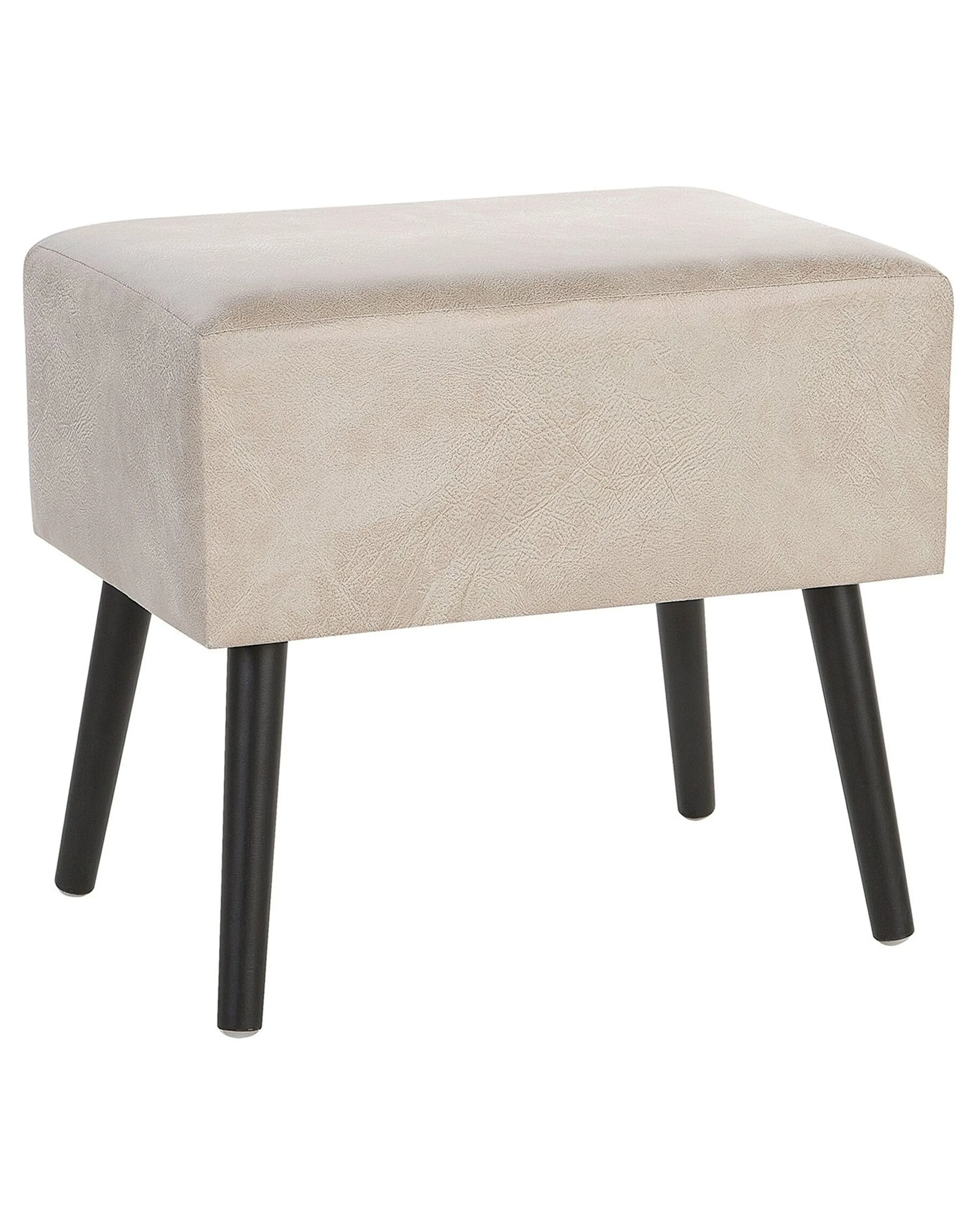 Nachtkastje met 1 lade EUROSTAR Kunstleer Beige