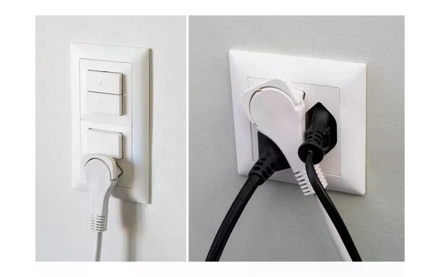 Verlängerungskabel 1 m T13 - T12, SchwarzVerlängerungskabel mit Flachstecker