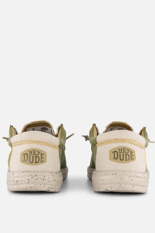 HEYDUDE Wally Coastline Jute Instappers groen