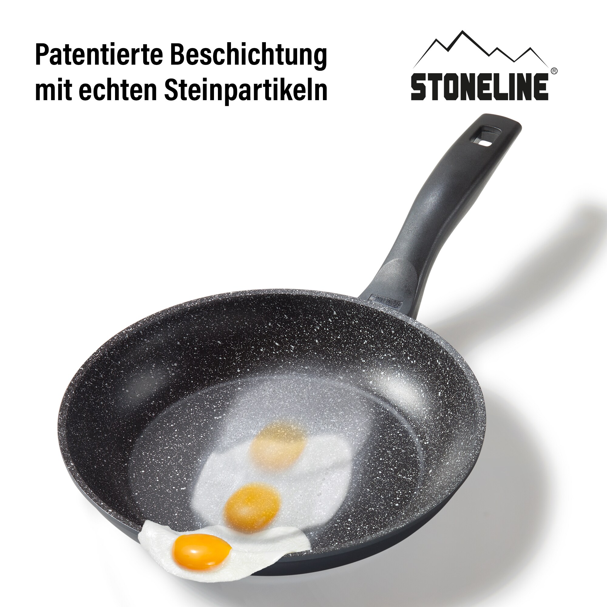 STONELINE® Bratpfanne 24 cm, Made in Germany, Induktion, antihaftbeschichtete Pfanne