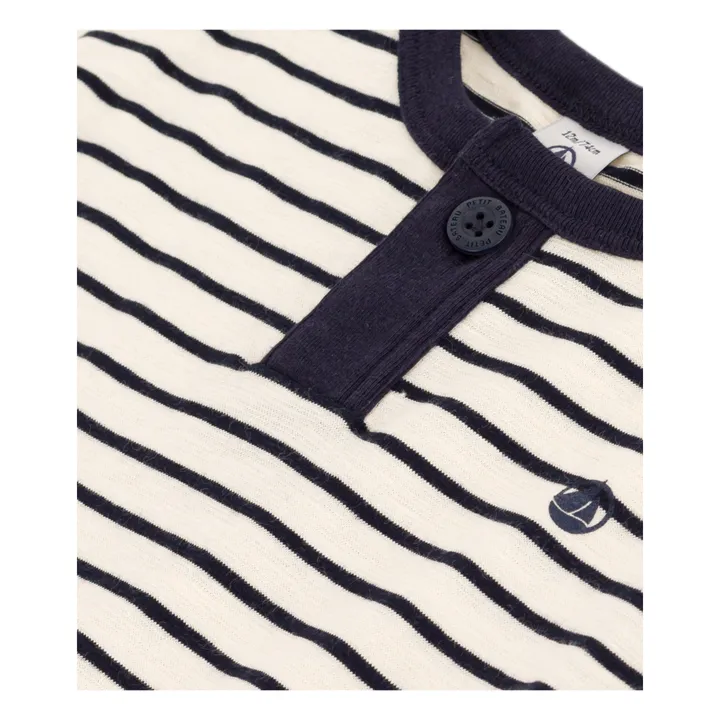 Petit Bateau T-shirt Maytica Jersey Flammé | Ecru
