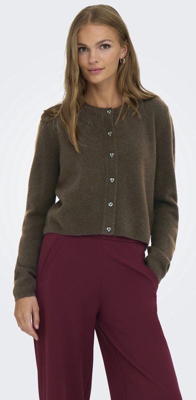Jacqueline de Yong Vest Jdychloe Life Cardigan Knt Noos 15330581 Turtledove/melange Dames