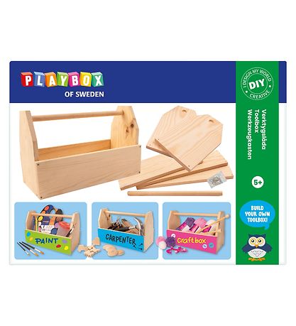 Playbox Byg-Sølv kasse - Tr?