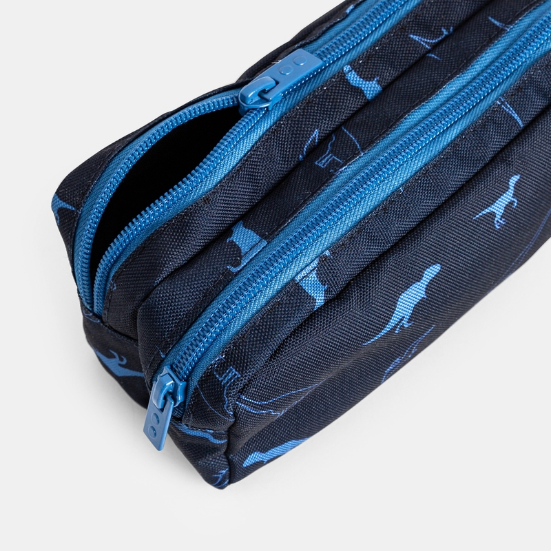 Trousse d’école imprimée bleu garçon