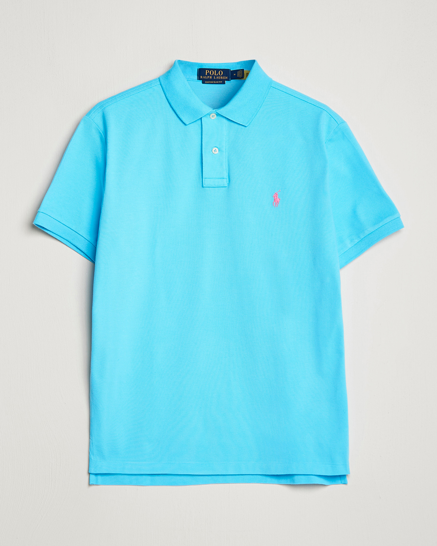 Polo Ralph Lauren Custom Slim Fit Polo Turquoise Nova