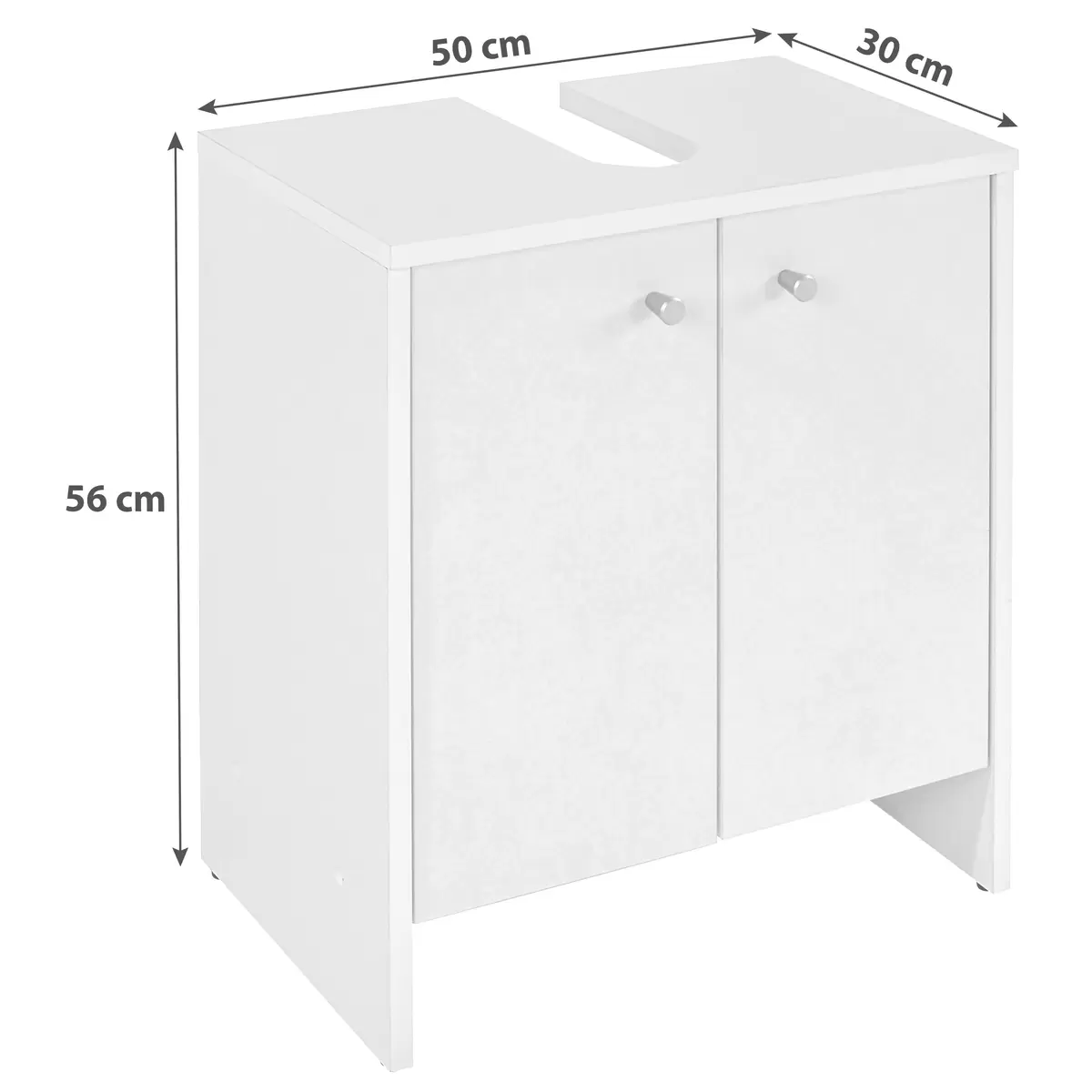 Waschbeckenunterschrank Klassik Best Price weiss